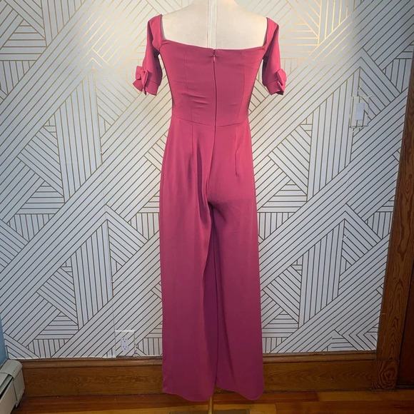 Gal Meets Glam Meredith Off-the-Shoulder Jumpsuit - Picture 9 of 12
